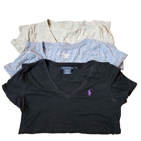 Women’s Short Sleeve Tops Lot • Size Small • bundle of 3 Casual T-Shirts - Picture 1 of 6